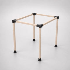 Heavy-Duty Steel Pergola Bracket Kit – 4-post kit for 4x4 wood posts, assembled frame view