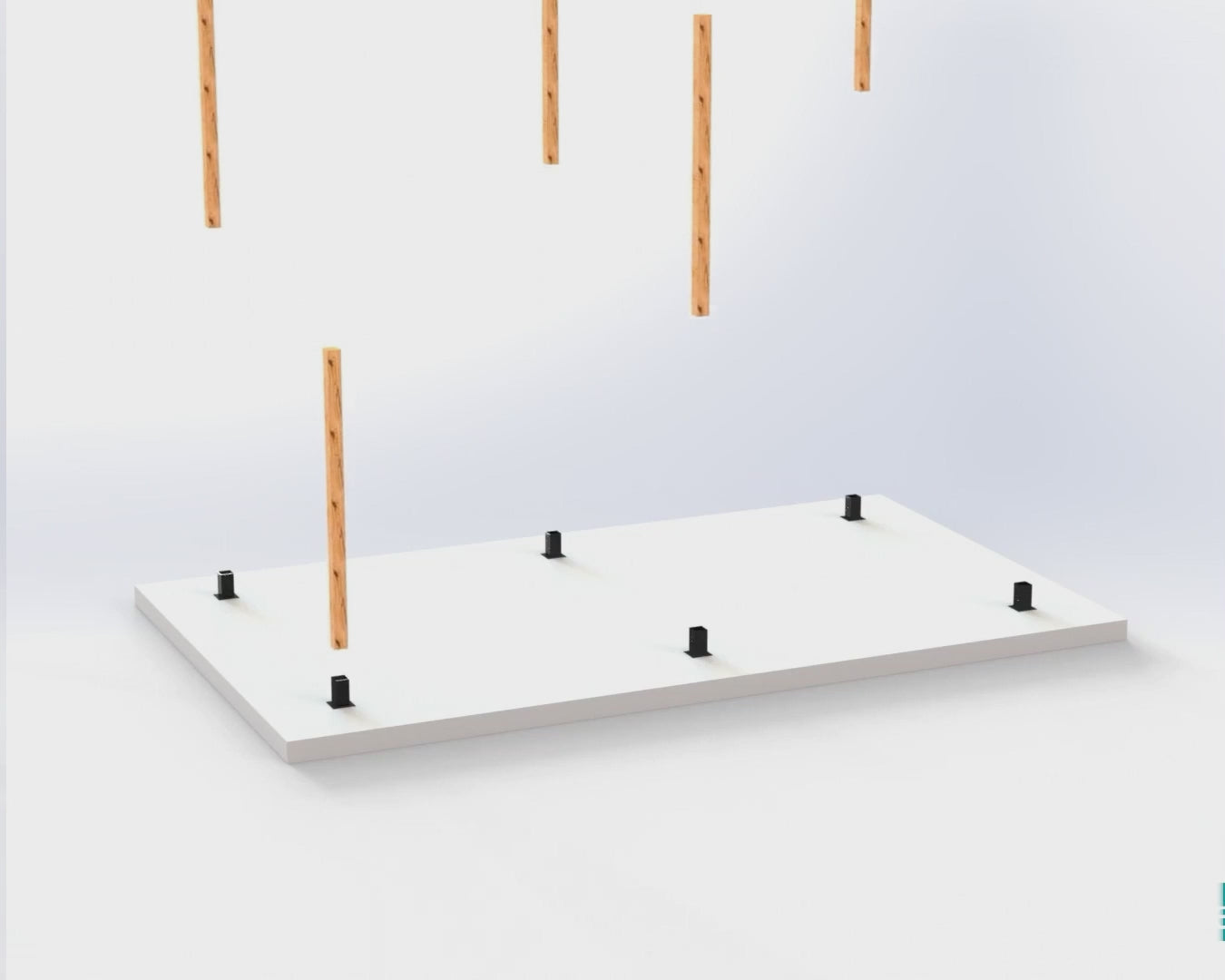 Load video: Video tutorial showing how to assemble a double pergola kit frame with 4x4 posts, also suitable as an extended pergola kit for larger outdoor spaces.