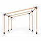 Double Sloped Roof Pergola Kit for 4x4 Wood Posts – assembled frame view